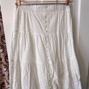White Eyelet Skirt